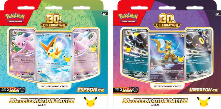 30th Celebration Battle Deck de Espeon ex y Umbreon ex